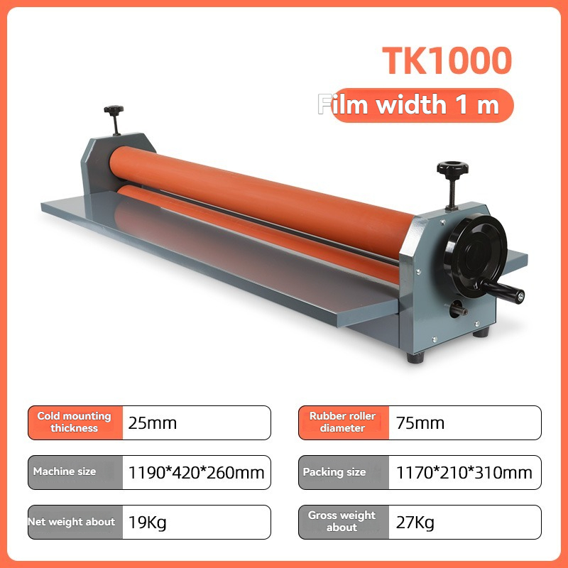 Laminator A3 Hot - TK1000 Laminator Manual Cold Laminating Machine