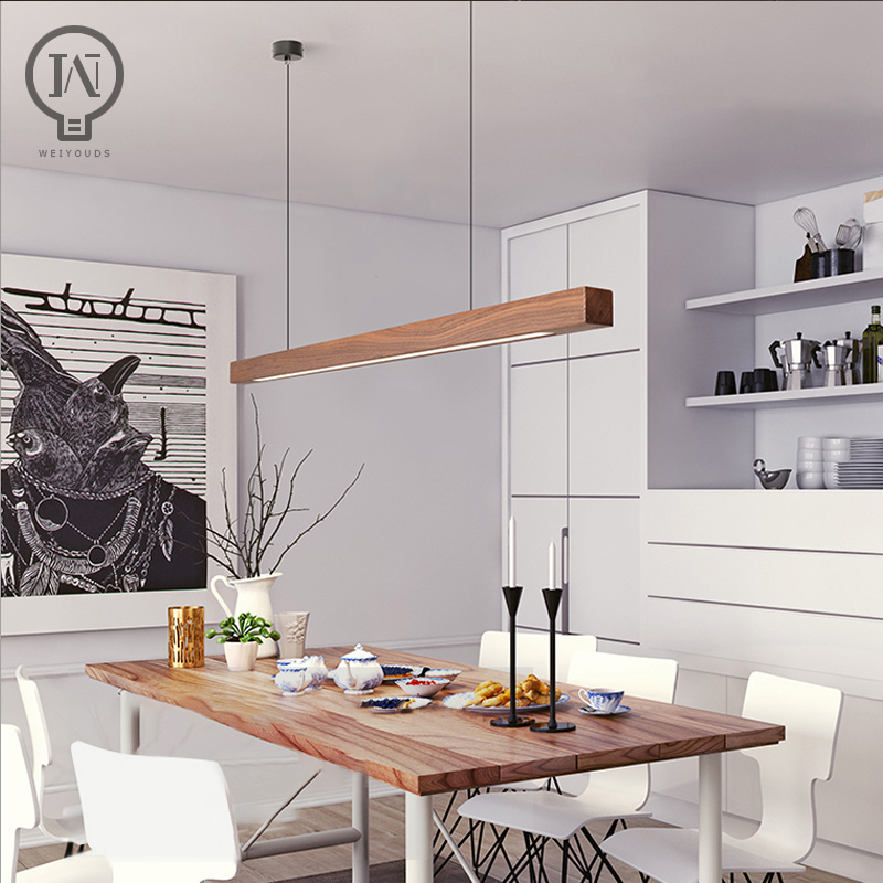 Office Technician - Nordic Wood Pendant Lights LED Modern