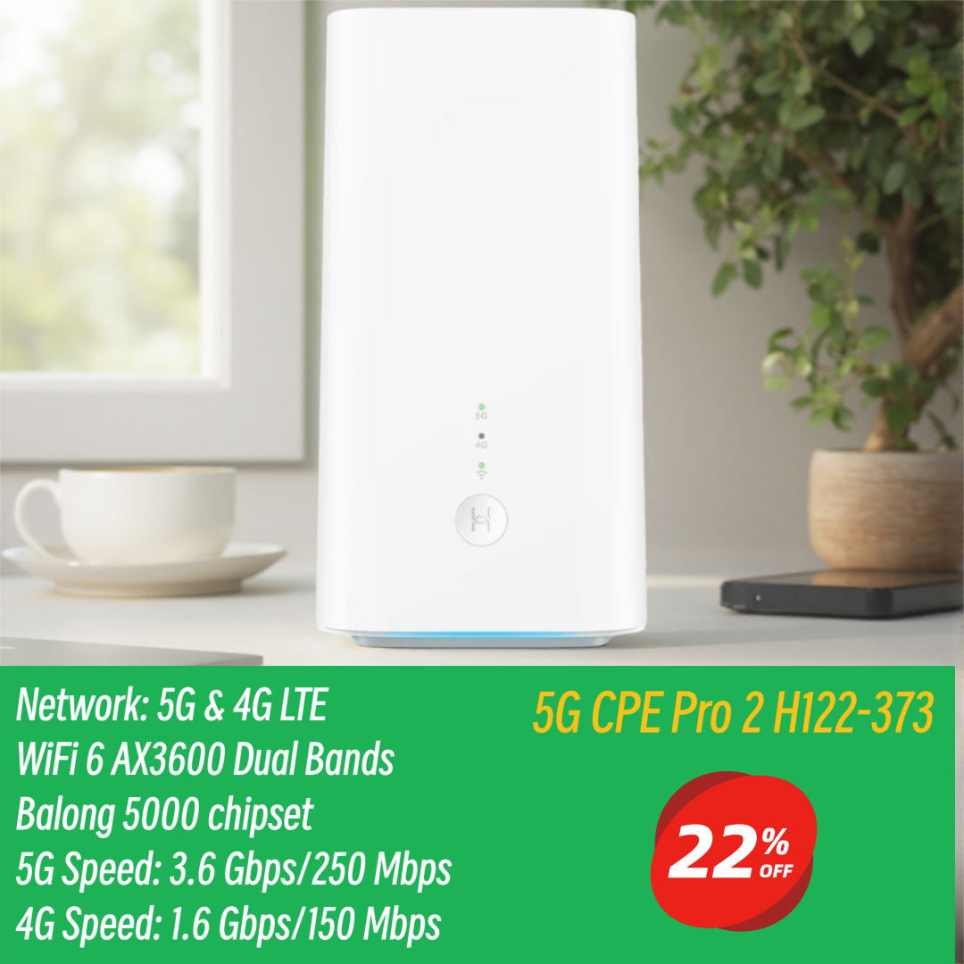 Unlocked 5G CPE PRO 2 H122-373 - огляд і ціна 4G Lte Router Sim