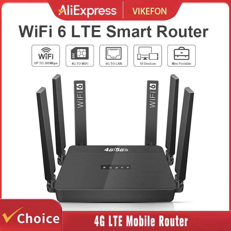  WiFi6 Router 4G LTE Russian  - огляд і ціна 4G Lte Router Sim