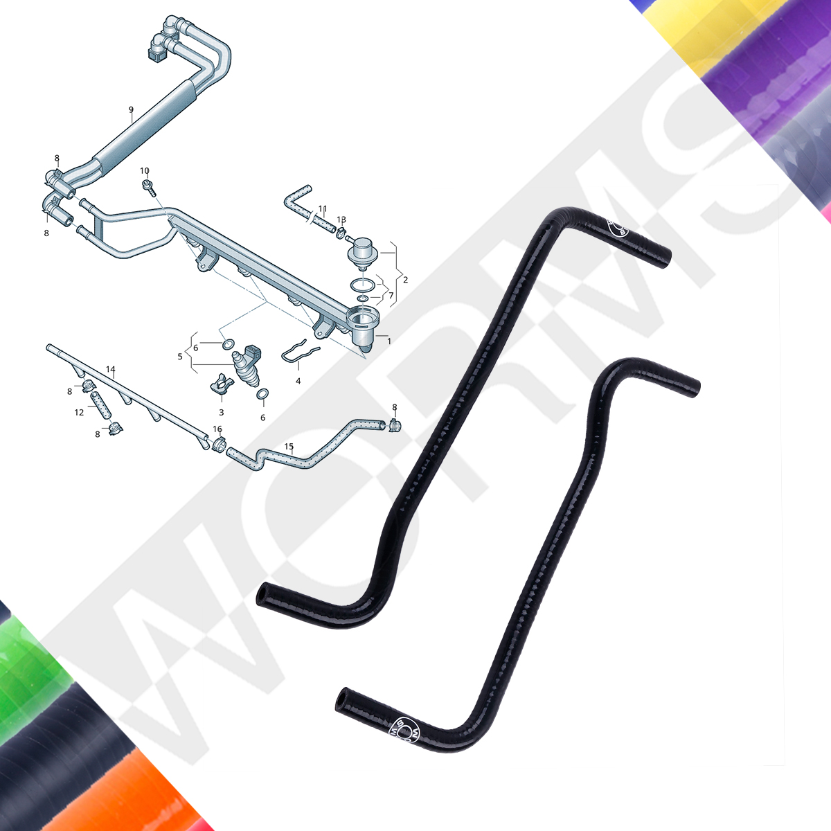 Silicone Fuel Line Hose Tube K - огляд і ціна Laminator A3 Hot
